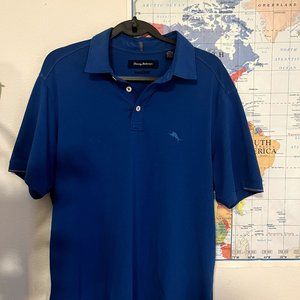Blue golf shirt